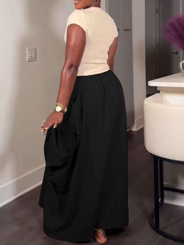 Drawstring Cargo Skirt