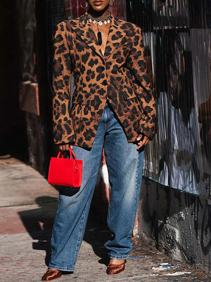 Leopard Blazer