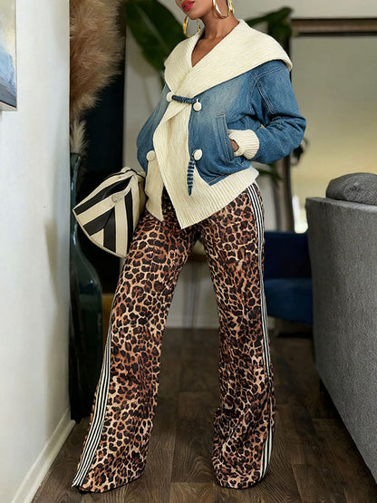 Knit Combo Denim Jacket