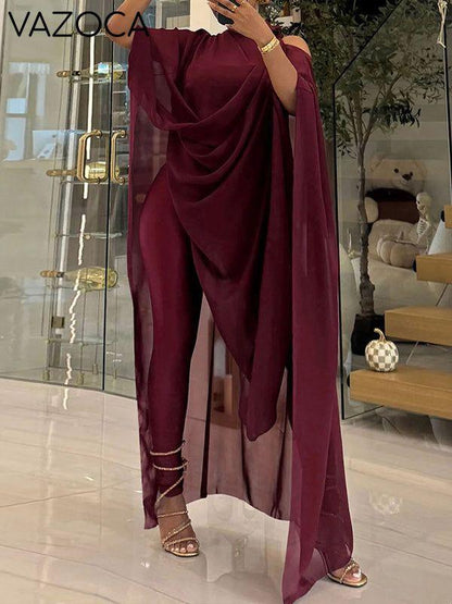 Sheer Tunic Top 3PC Set