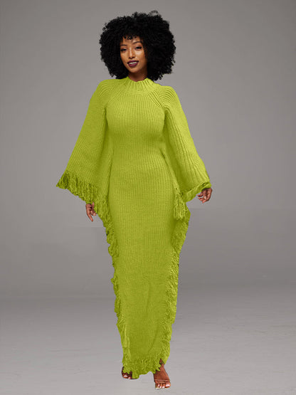 Fringe Knit Dress