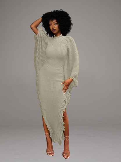 Fringe Knit Dress