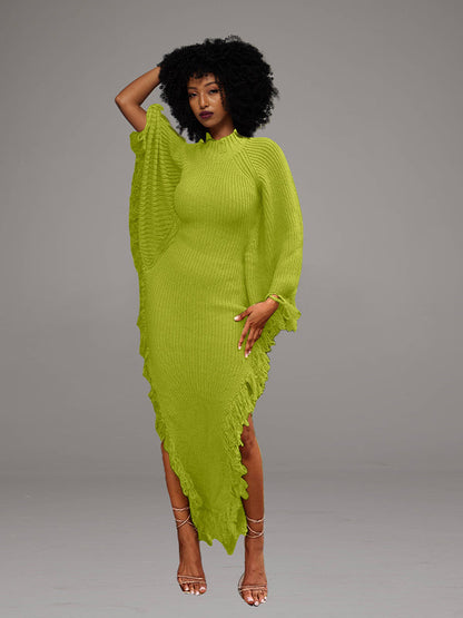 Fringe Knit Dress