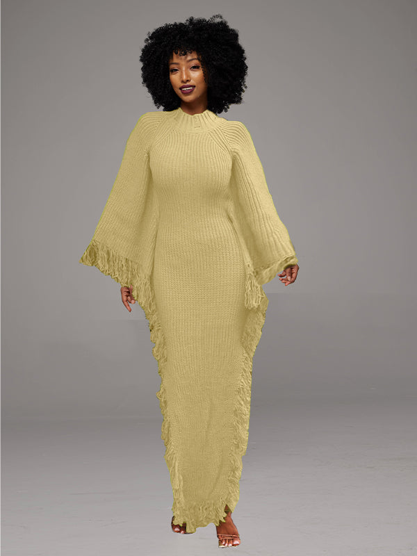 Fringe Knit Dress