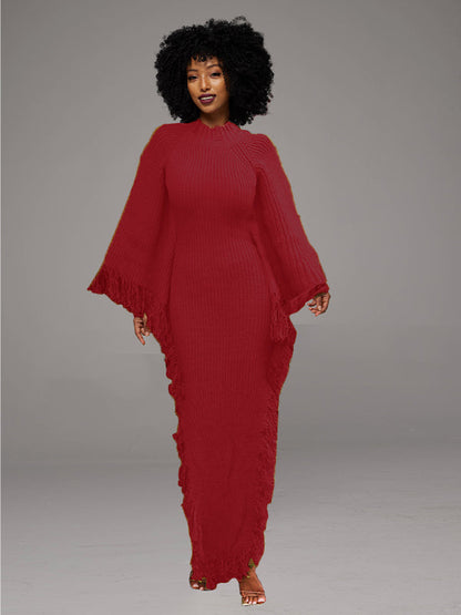 Fringe Knit Dress