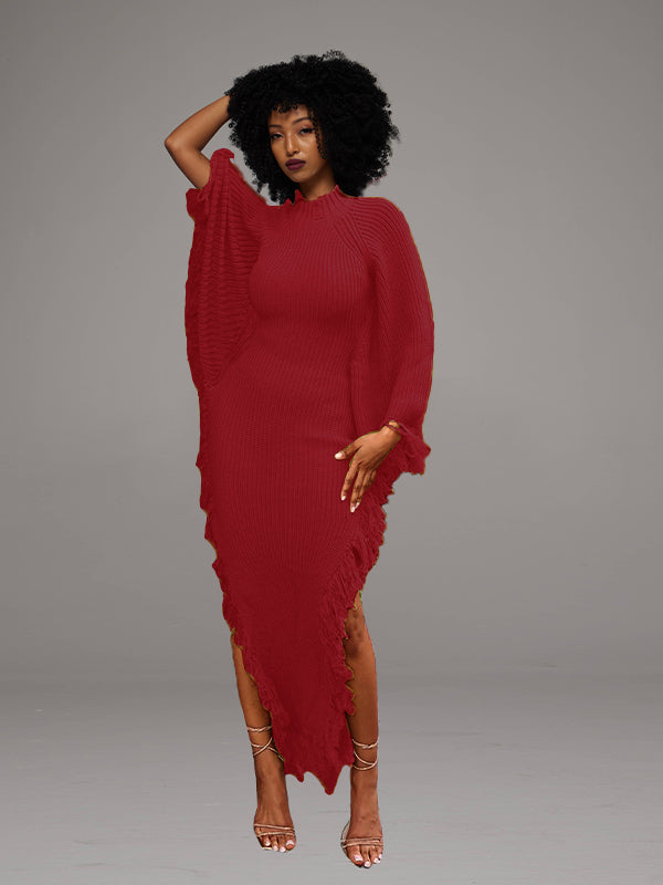 Fringe Knit Dress