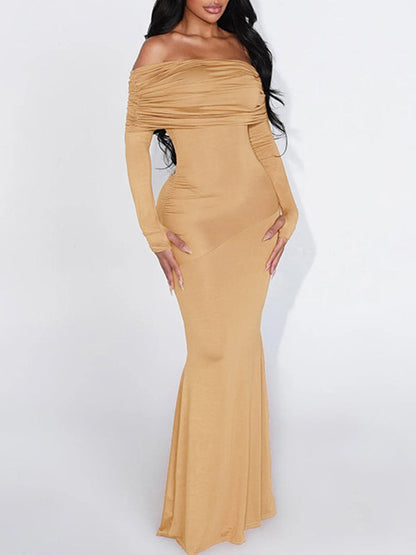 Off-Shoulder Maxi Dress