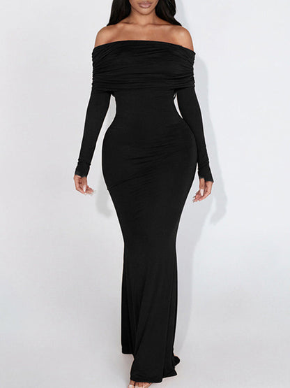 Off-Shoulder Maxi Dress