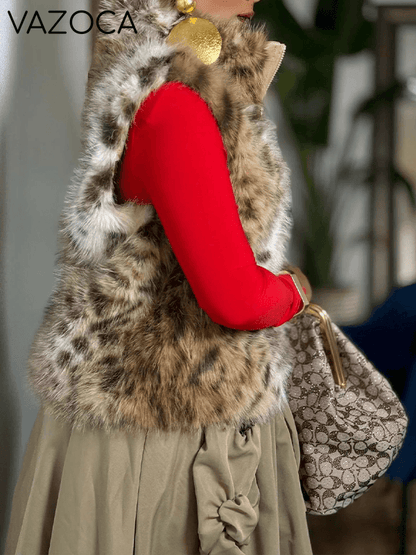 Faux-Fur Zip-Front Vest