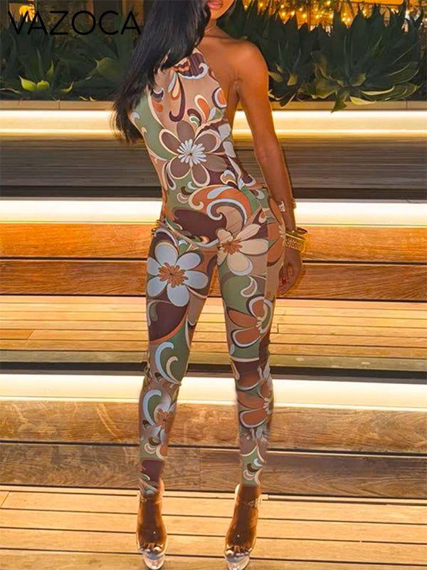 Floral Halter Jumpsuit