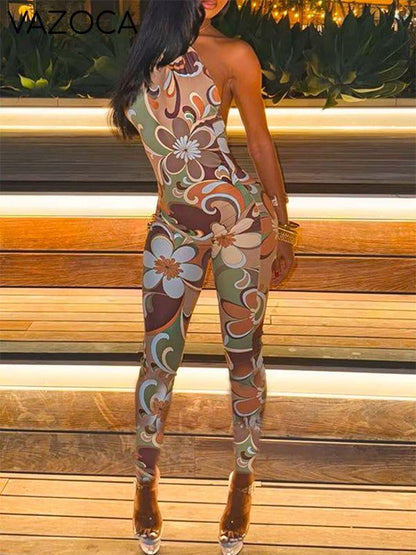 Floral Halter Jumpsuit