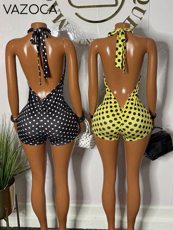 Dot Halter Romper