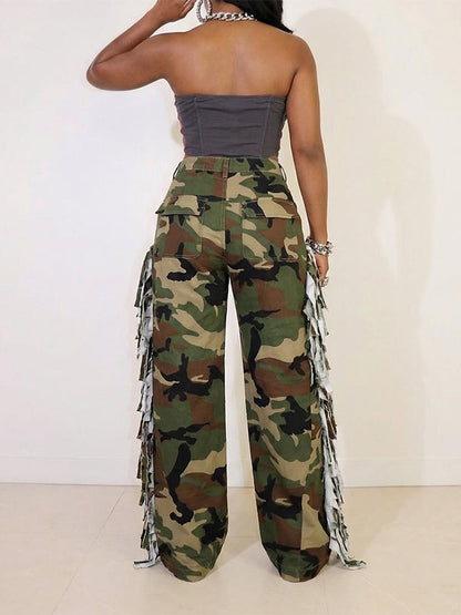 Fringe Camo Pants
