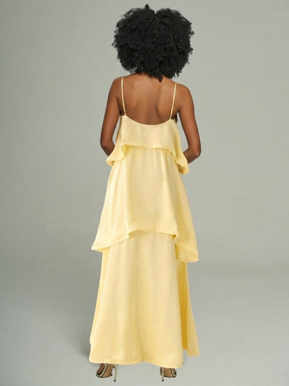 Solid Tiered Cami Dress