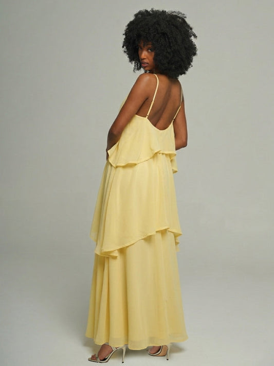 Solid Tiered Cami Dress