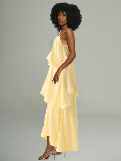 Solid Tiered Cami Dress