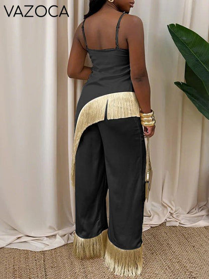 Fringe Cami Top & Pants Set
