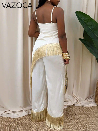 Fringe Cami Top & Pants Set