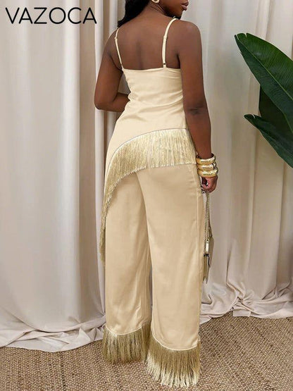 Fringe Cami Top & Pants Set