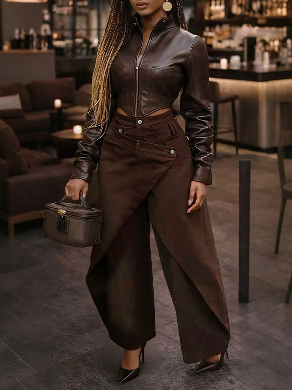 Asymmetric Overlap Pants