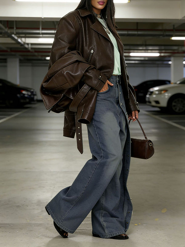 Side Button Jeans