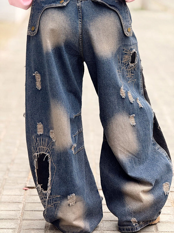 Patchwork Wash Jeans