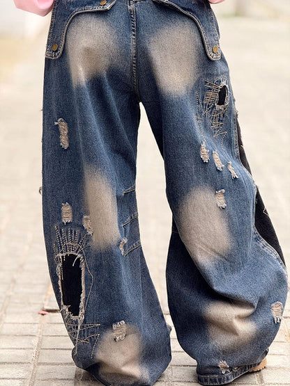 Patchwork Wash Jeans