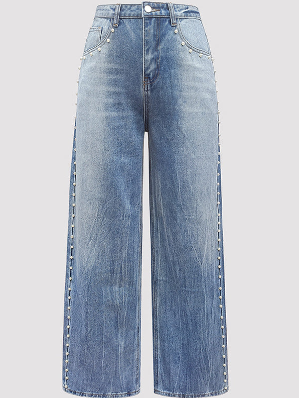 Pearl Studded Jeans