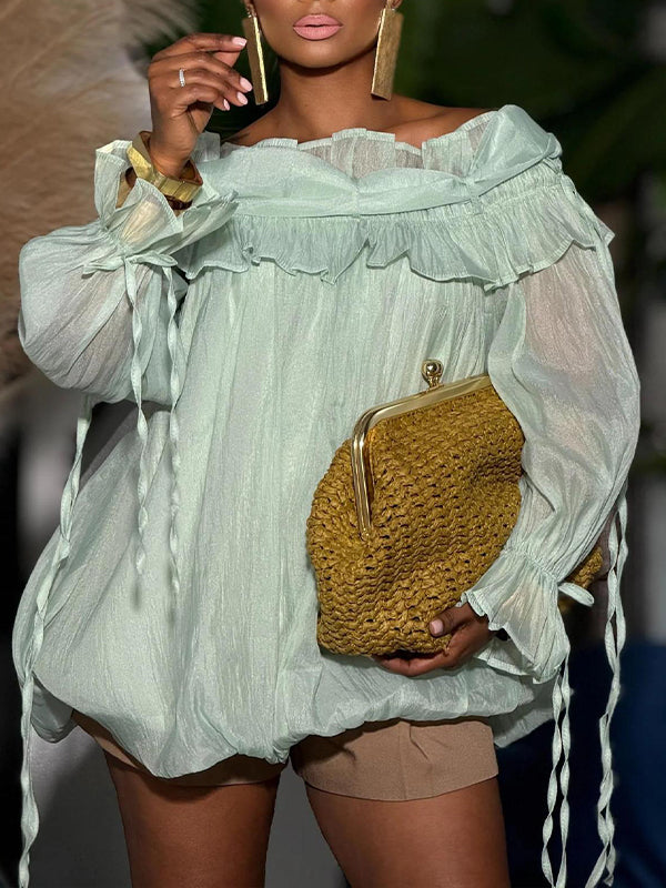 Off-Shoulder Ruffle Top
