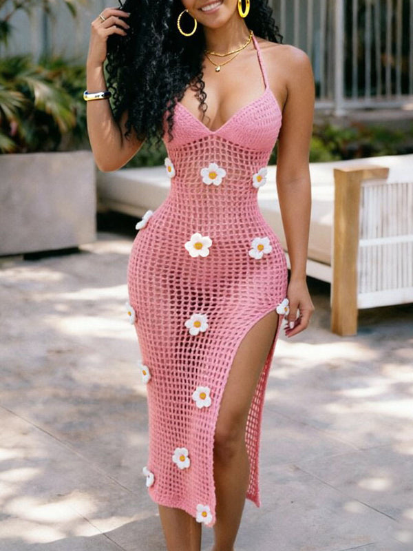 Floral Mesh Cami Dress