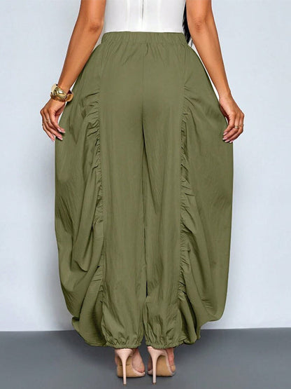 Ruched Combo Jogger Pants