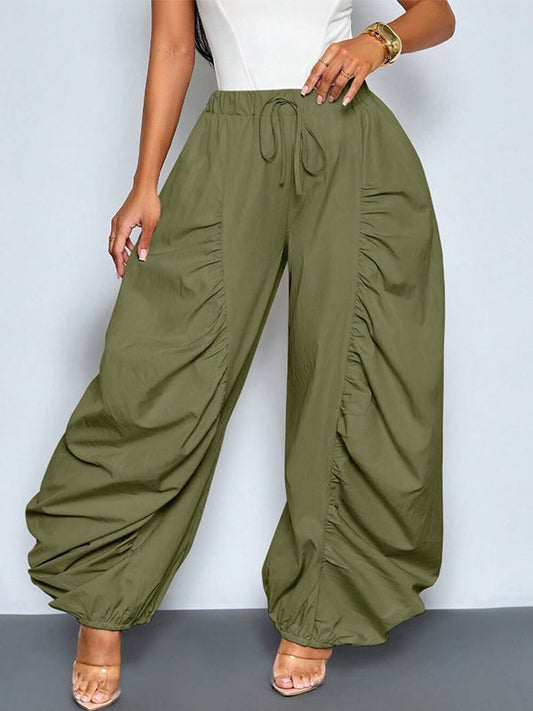 Ruched Combo Jogger Pants
