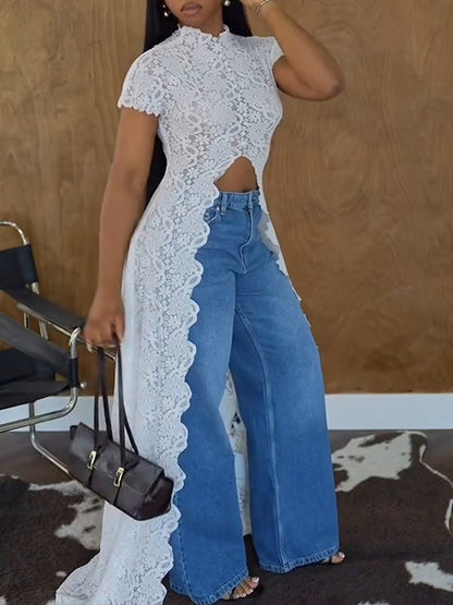 Lace Tunic Top