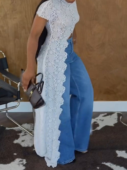 Lace Tunic Top
