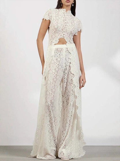Lace Tunic Top & Pants Set