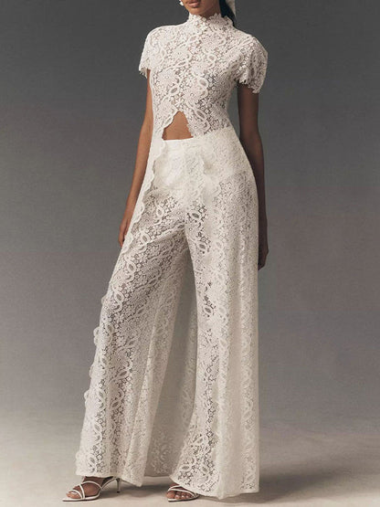 Lace Tunic Top & Pants Set