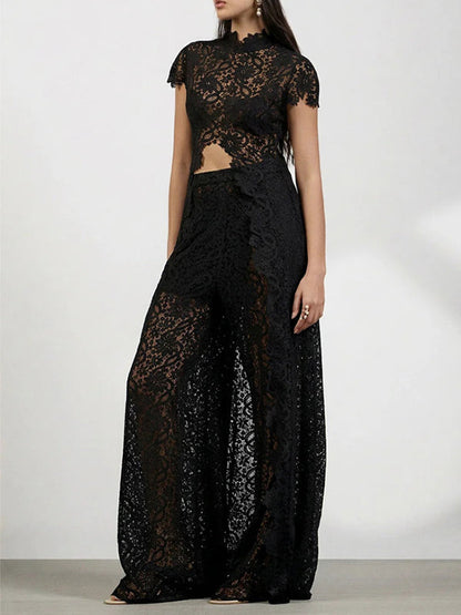 Lace Tunic Top & Pants Set