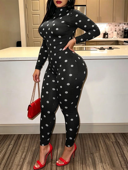 Dot Skinny Jumpsuit