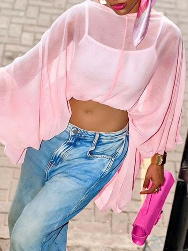 Sheer High-Low Top
