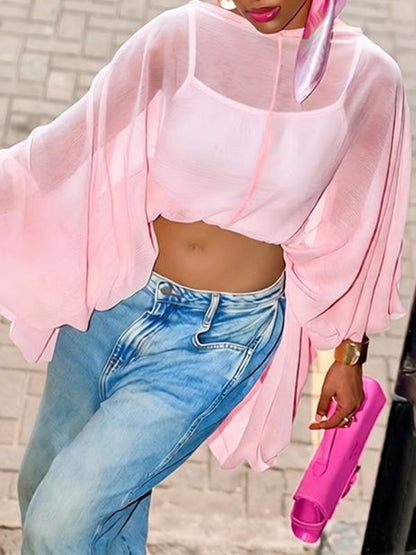 Sheer High-Low Top