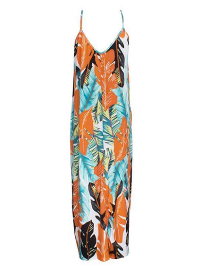 Morchique Leaf Print Cami Dress