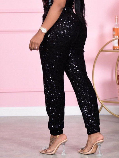 Sequin Jogger Pants -- sold out