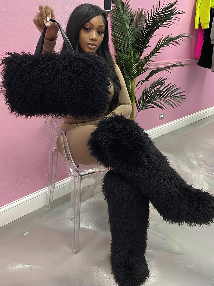 Fluffy Fur Tote