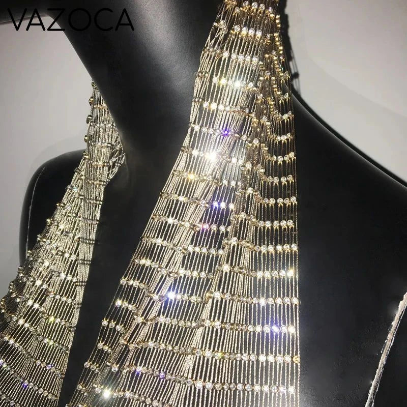 Glitter Rhinestone Headscarf