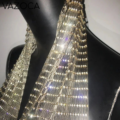 Glitter Rhinestone Headscarf