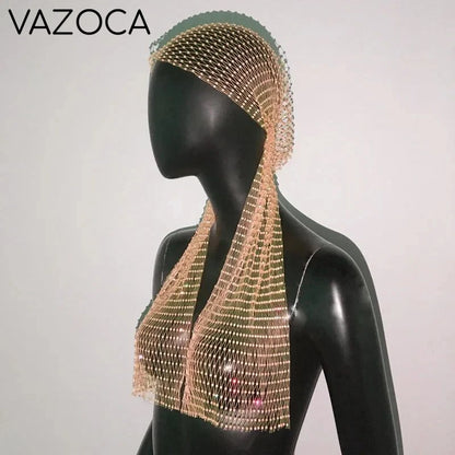 Glitter Rhinestone Headscarf