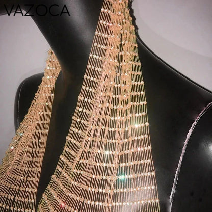 Glitter Rhinestone Headscarf