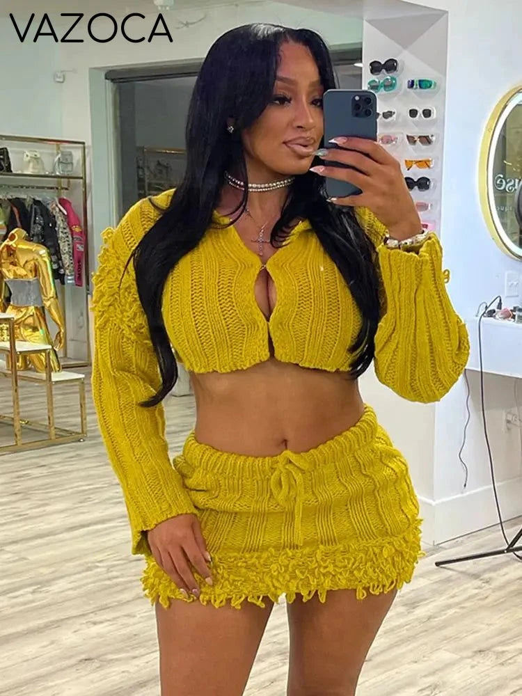 Gloria Knit Skirt Set