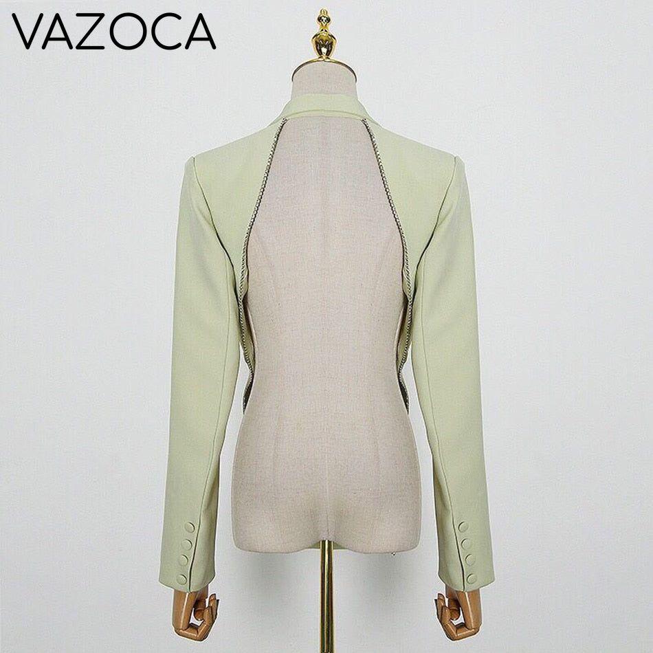 Gold Chain Blazer & Crystal Pants As shown 2