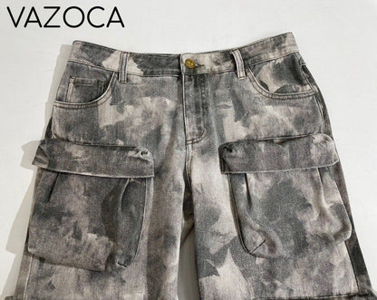 Grayish Multi Pockets Cargo Pants